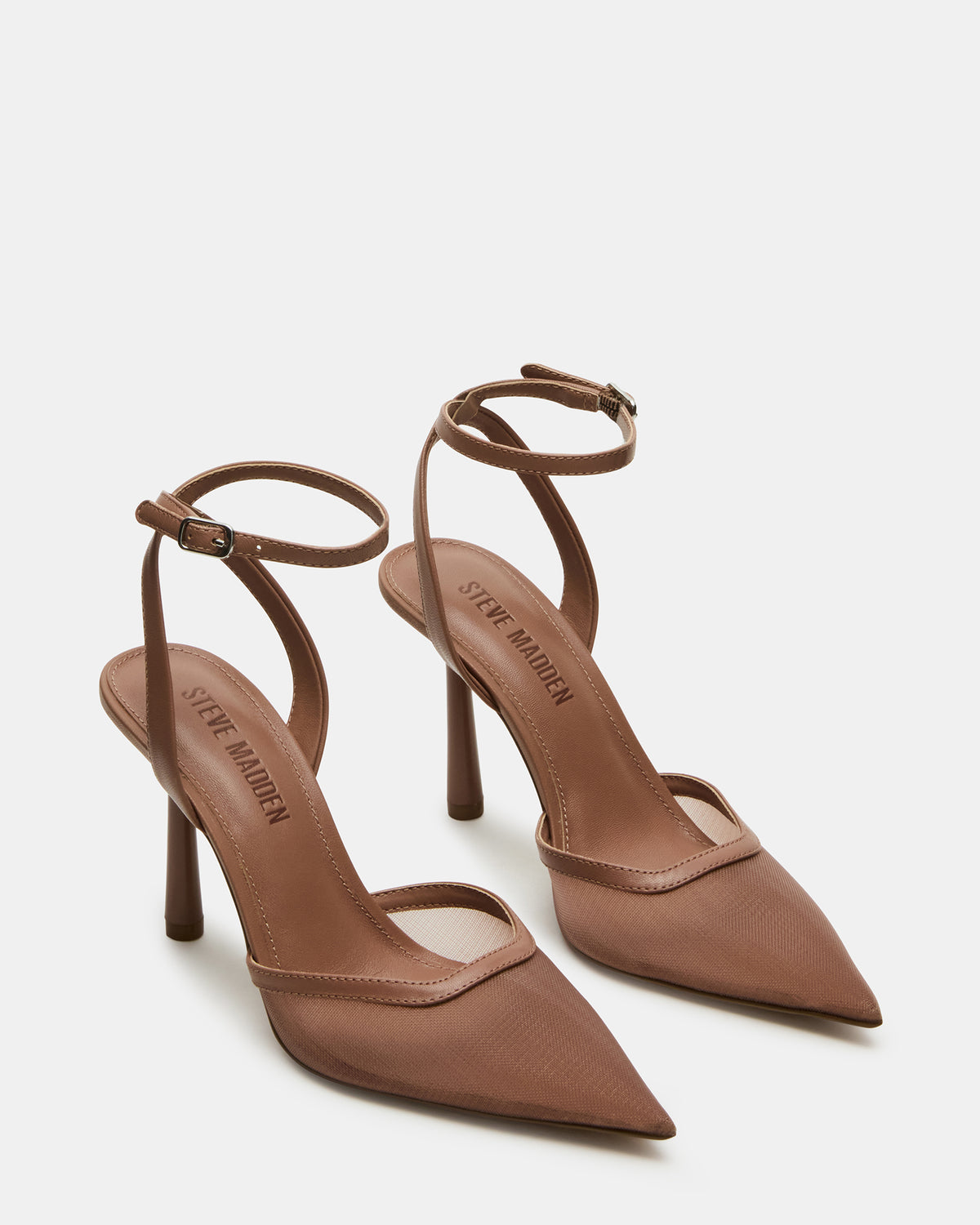 ALLIANCE Mesh Mocha Pointed-Toe Pump Women's Heel | Steve Madden