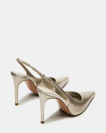 REYES Champagne Slingback Stiletto Pointed-Toe Pump Women's Heel | Steve Madden