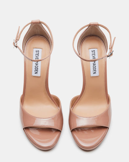 WILEY Blush Patent Women's Open Toe Stiletto Heel | Steve Madden