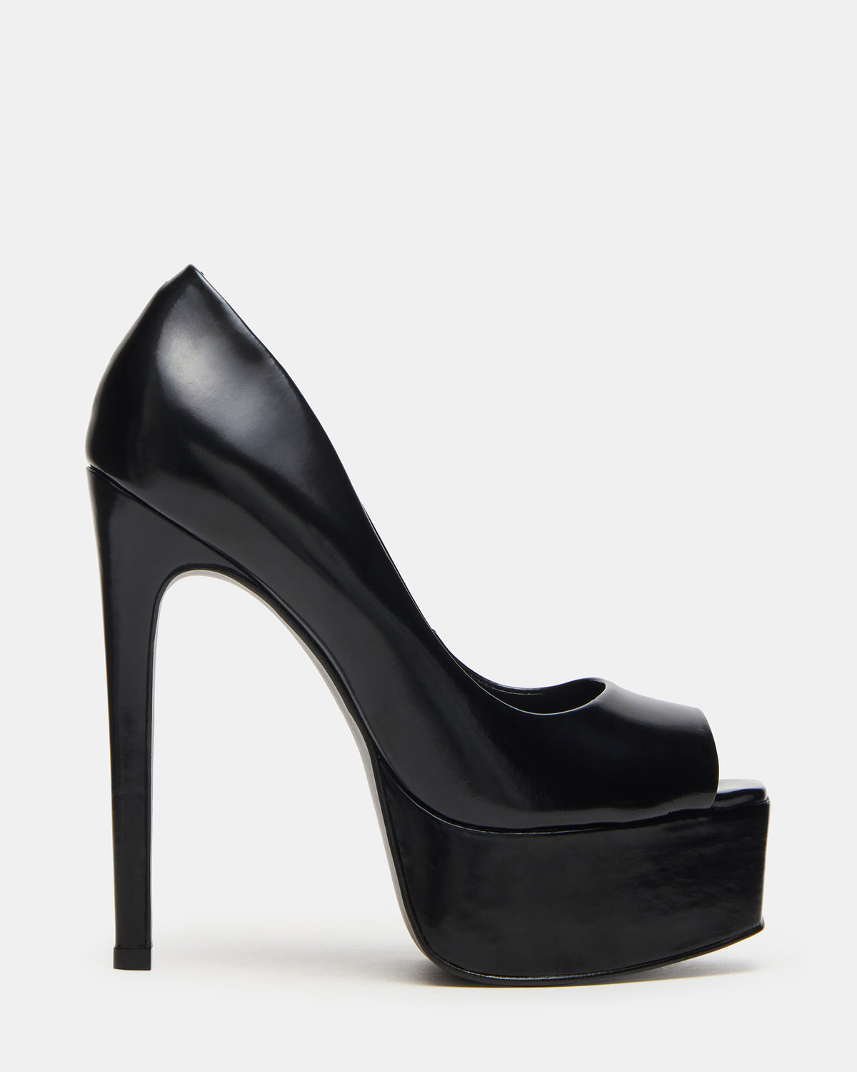 IVES Black Box Platform Square-Toe Stiletto Women's Heel | Steve Madden