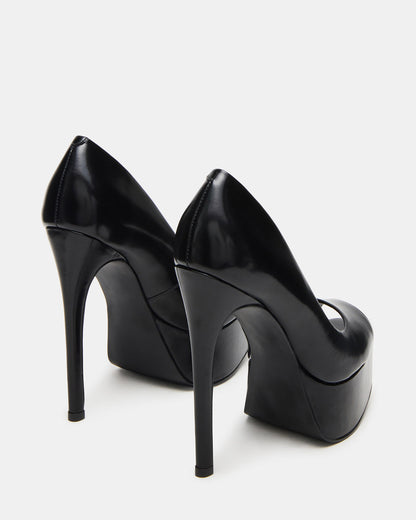 IVES Black Box Platform Square-Toe Stiletto Women's Heel | Steve Madden