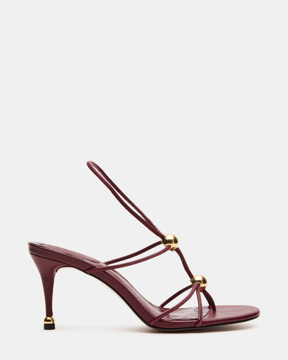 RAMOS Wine Strappy Stiletto Women's Heel | Steve Madden