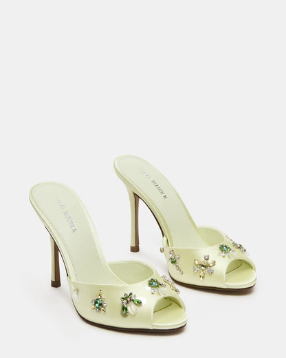 PRIYA Butter Yellow Stones Mule Women's Heel | Steve Madden