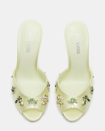PRIYA Butter Yellow Stones Mule Women's Heel | Steve Madden