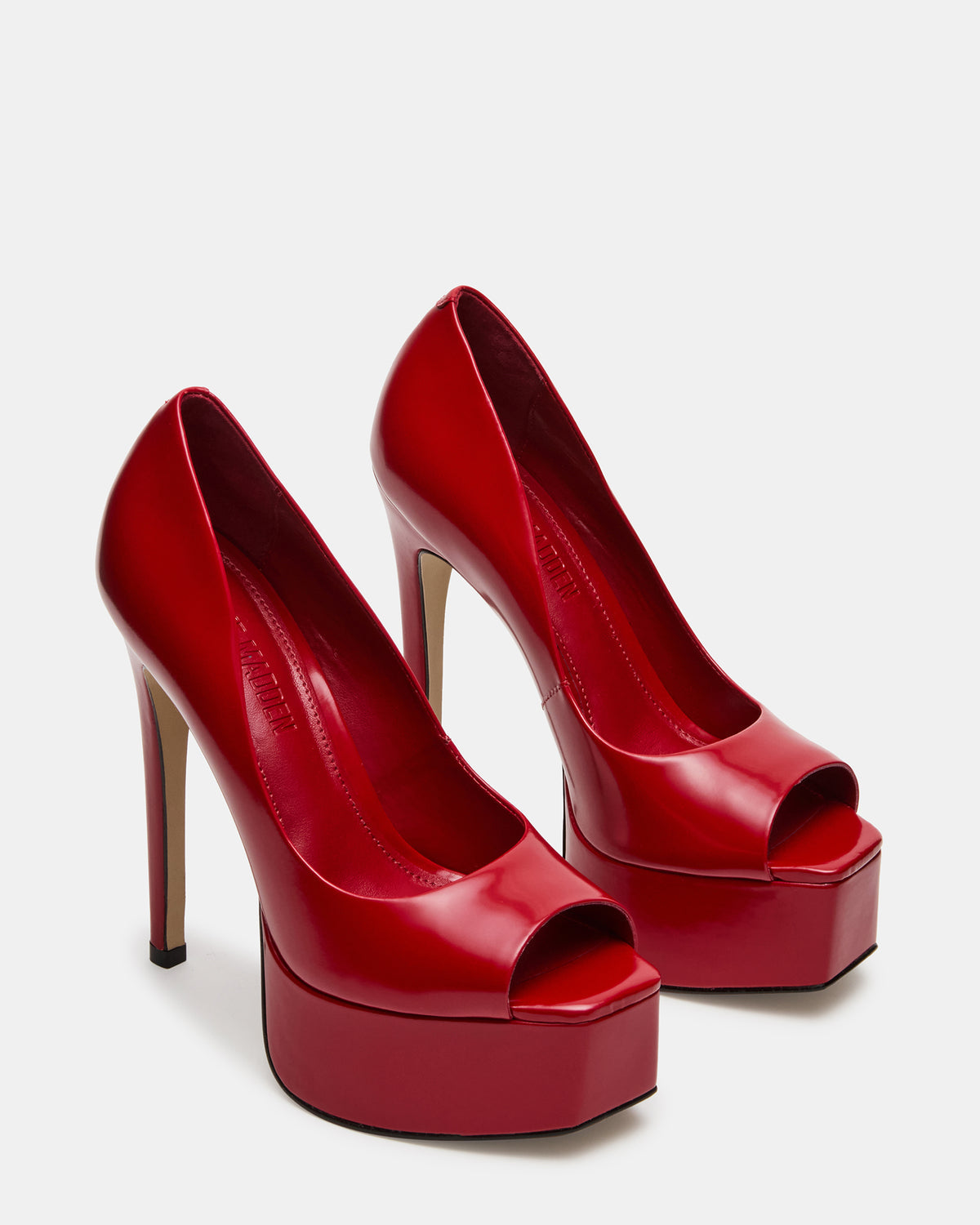 IVES Red Box Platform Square-Toe Stiletto Women's Heel | Steve Madden