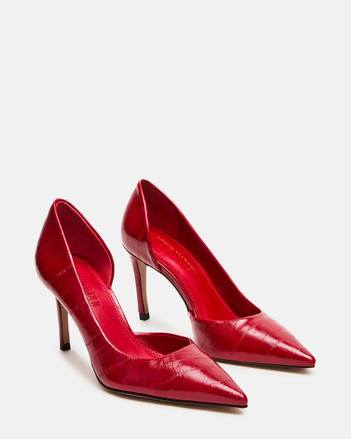 NULA Red Eeel Pointed-Toe Stiletto Pump Women's Heel | Steve Madden