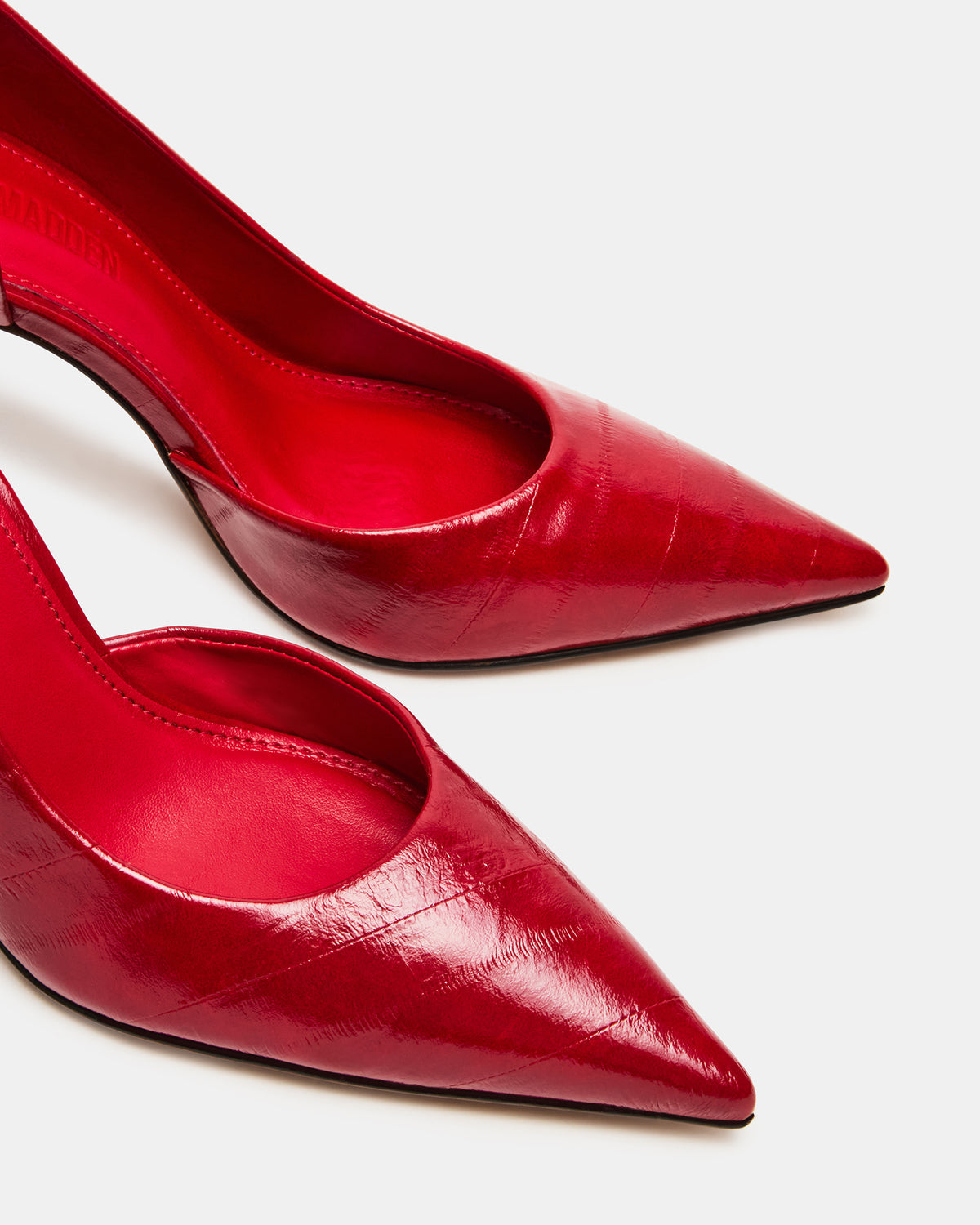 NULA Red Eeel Pointed-Toe Stiletto Pump Women's Heel | Steve Madden