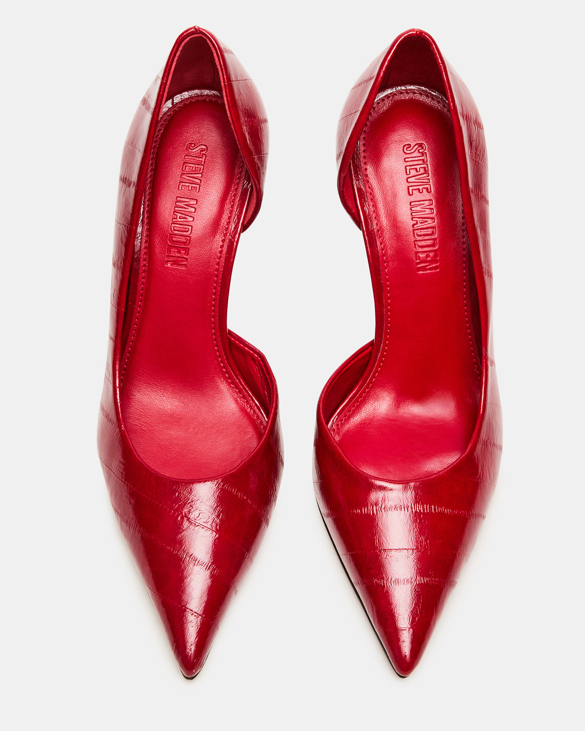 NULA Red Eeel Pointed-Toe Stiletto Pump Women's Heel | Steve Madden