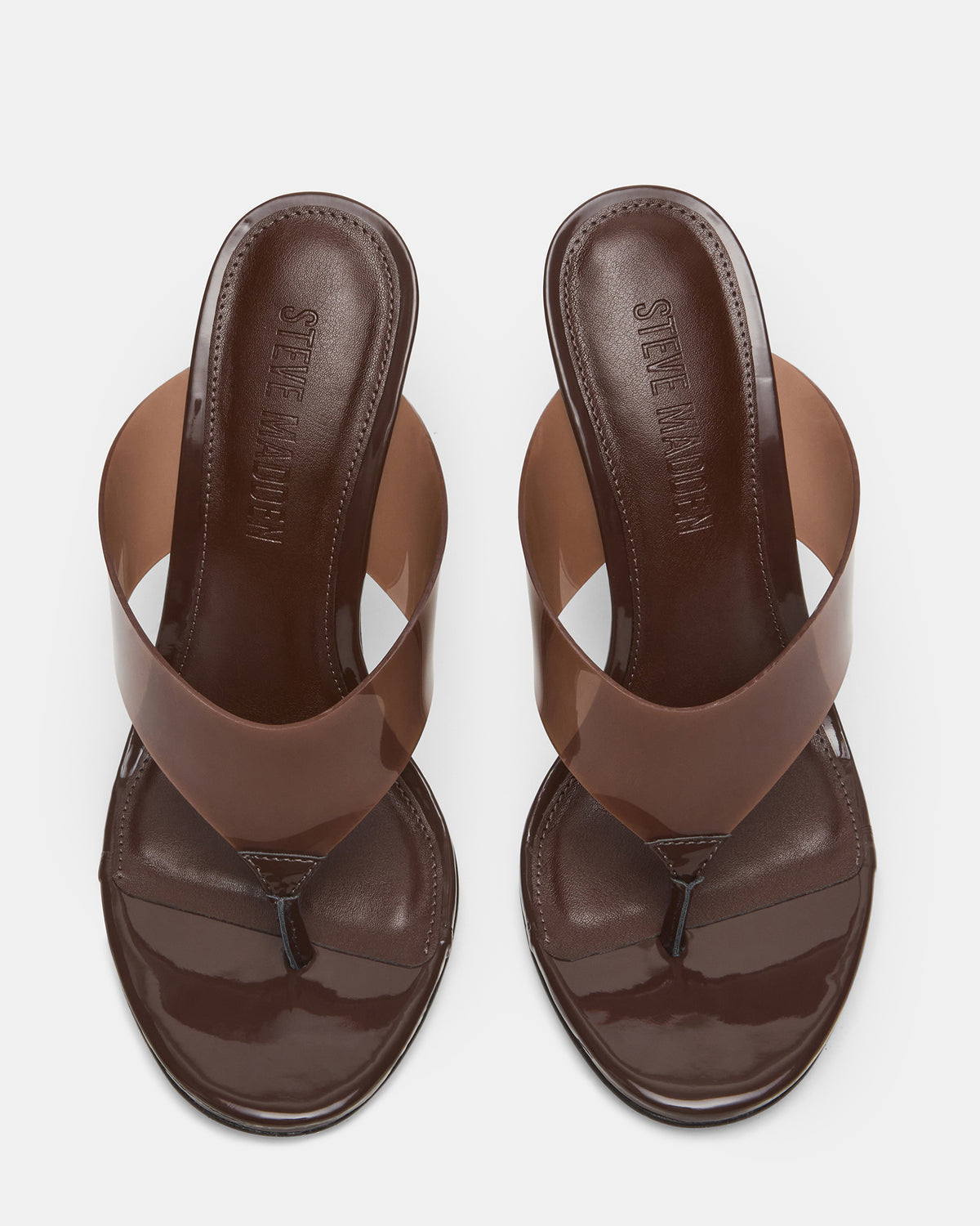 SABINE Brown Thong Mule Women's Heel | Steve Madden