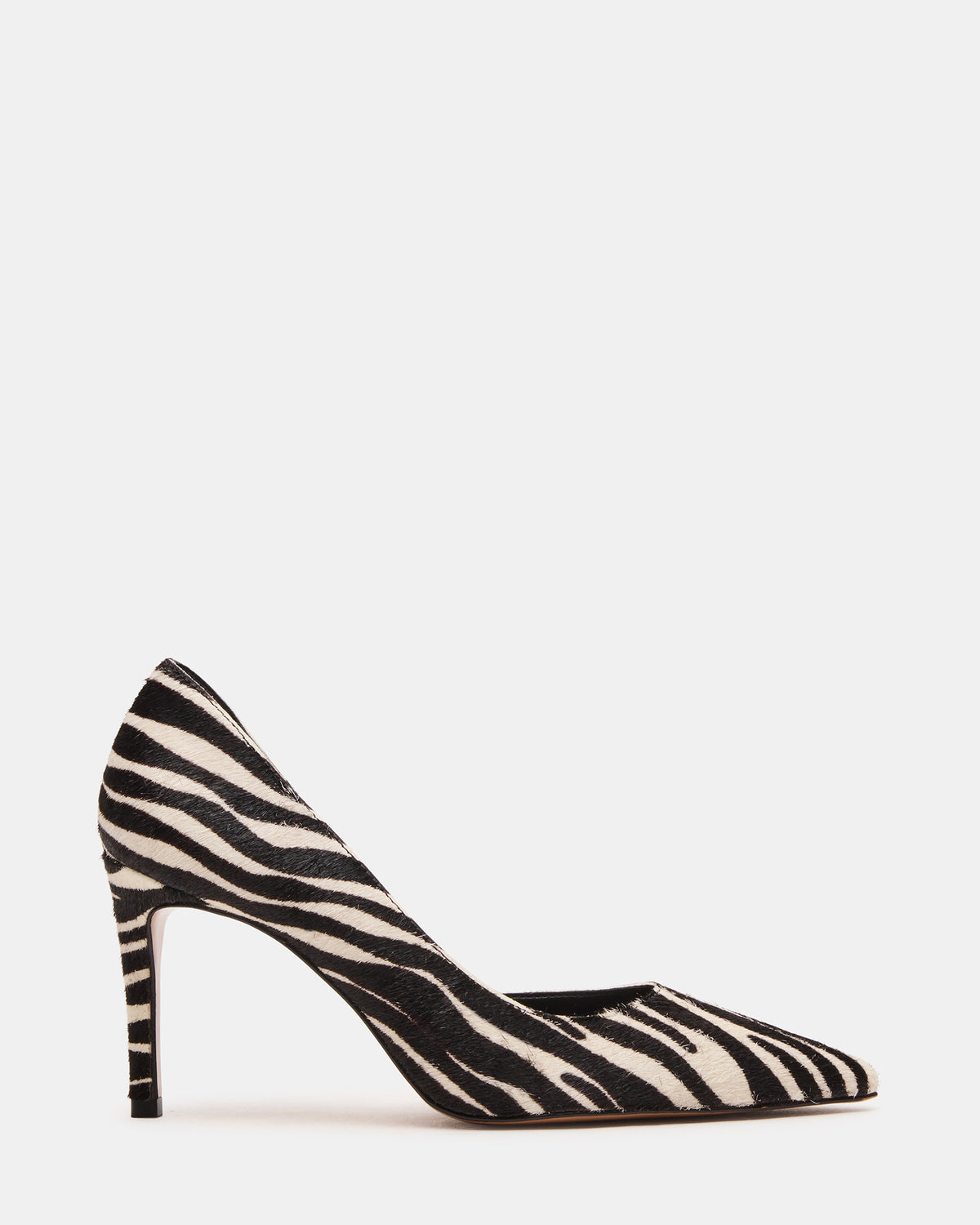 NULA Zebra Pointed-Toe Stiletto Pump Women's Heel | Steve Madden