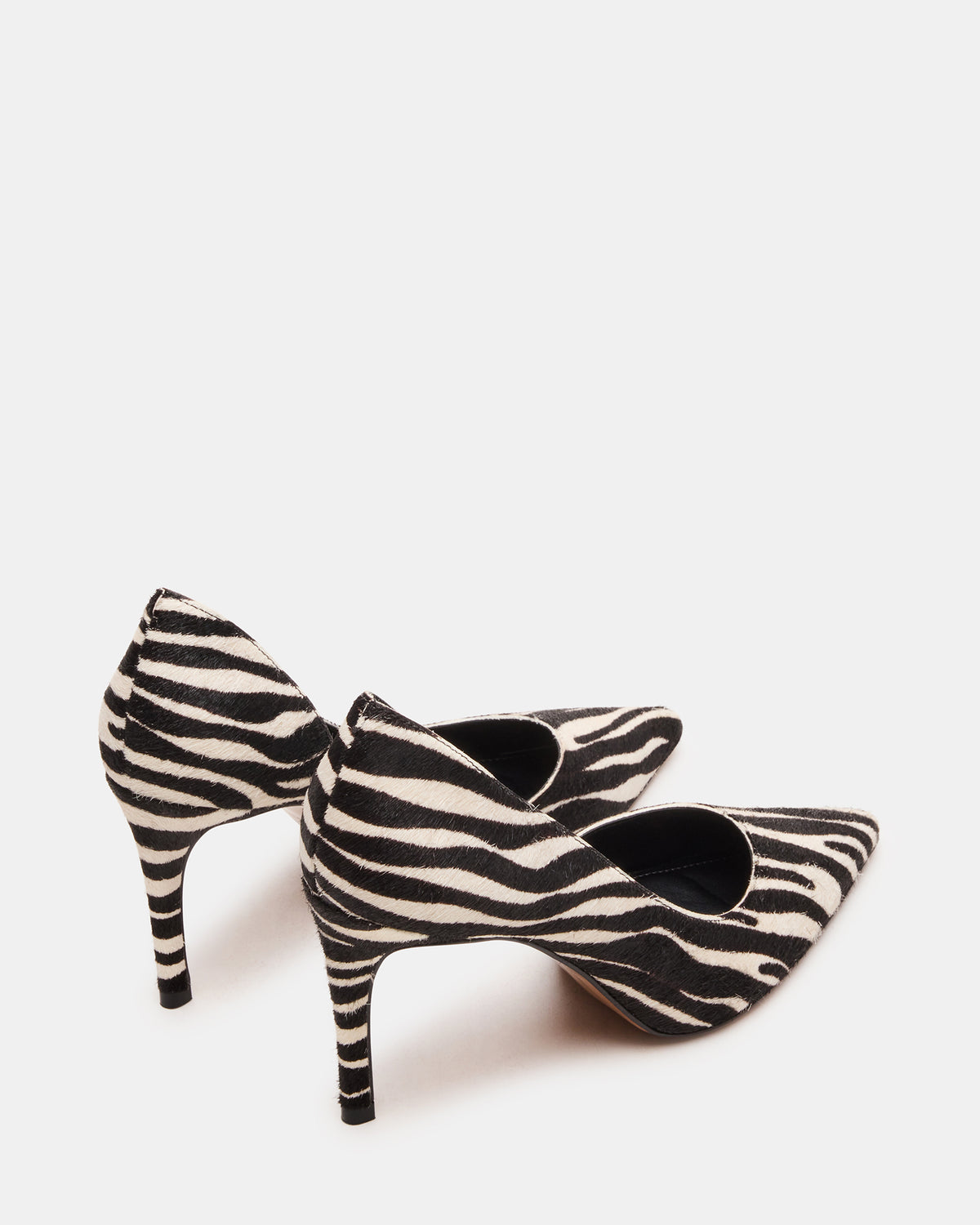 NULA Zebra Pointed-Toe Stiletto Pump Women's Heel | Steve Madden