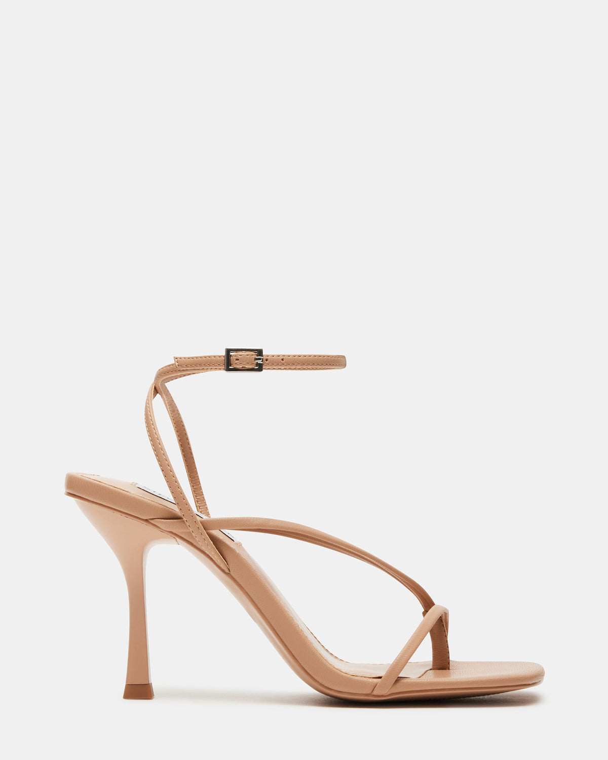 ANNIE Natural Women's Strappy Square Toe Heel | Steve Madden