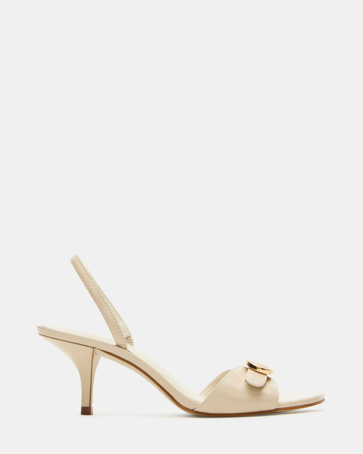 HENRIETTA Bone Leather Slingback Square-Toe Women's Heel | Steve Madden