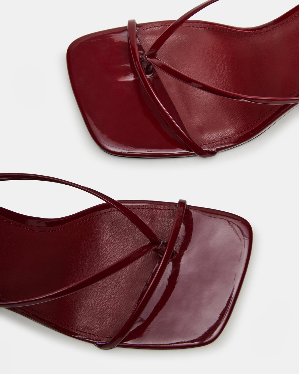 ANNIE Wine Women's Strappy Square Toe Heel | Steve Madden