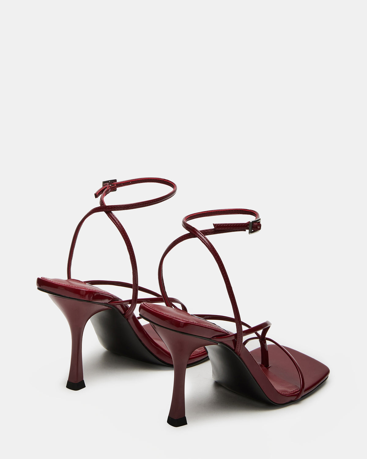 ANNIE Wine Women's Strappy Square Toe Heel | Steve Madden