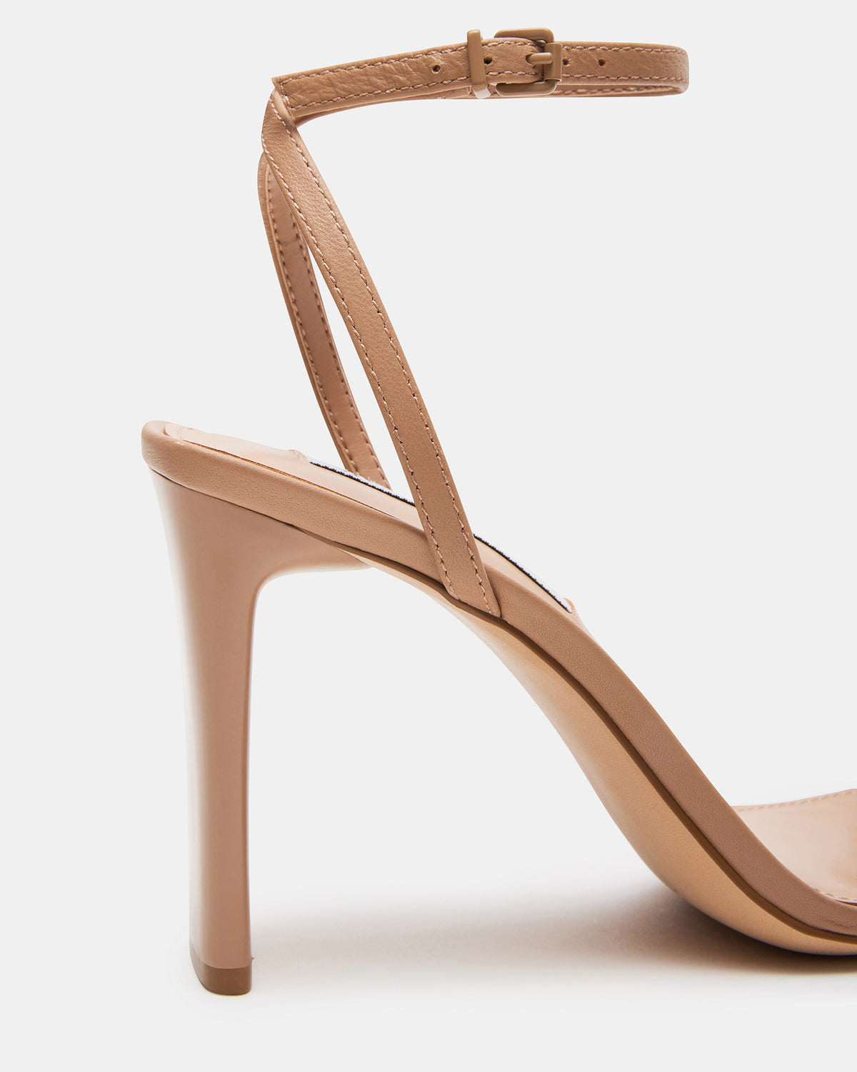 AILENE Tan Leather Square Toe Dress Sandal | Women's Heels | Steve Madden
