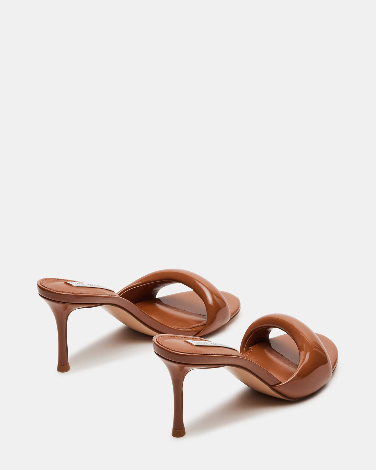 KIERAN Camel Patent Mule Heel | Women's Heels | Steve Madden