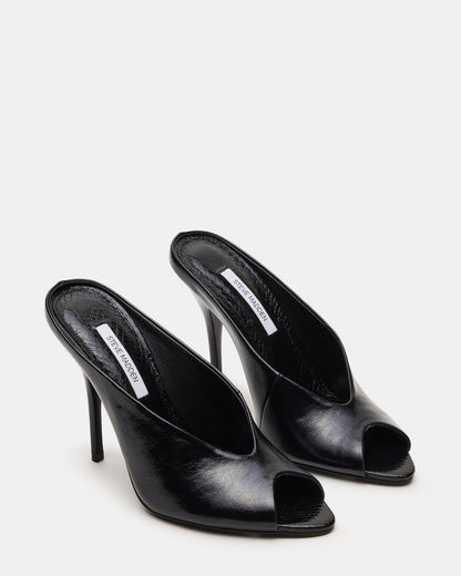 AGAZE Black Peep-Toe Stiletto Women's Heel | Steve Madden