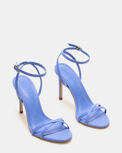 JYPSEY Blue Leather Strappy Stiletto Women's Heel | Steve Madden