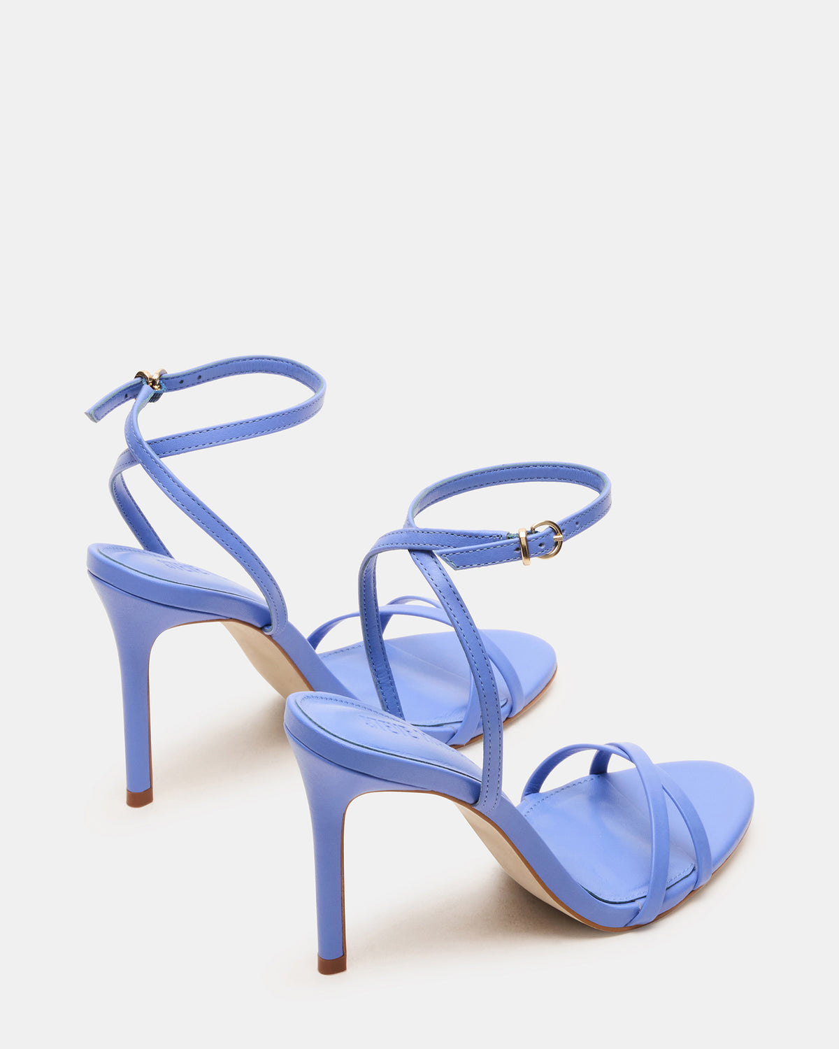 JYPSEY Blue Leather Strappy Stiletto Women's Heel | Steve Madden