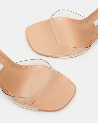 WHISTLE Clear Square-Toe Block Heel Women's Heel | Steve Madden