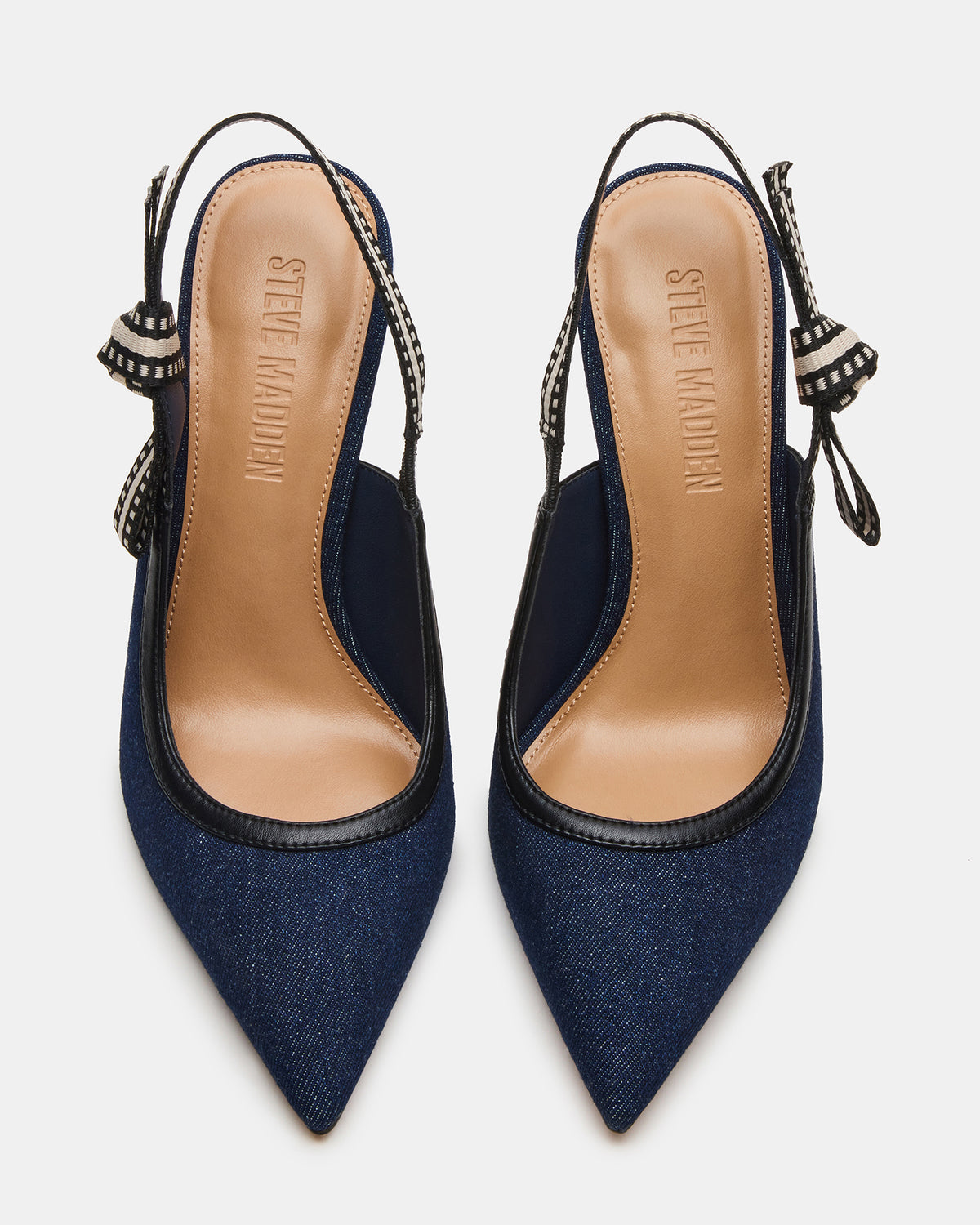 BRI Dark Denim Slingback Pump Women's Heel | Steve Madden