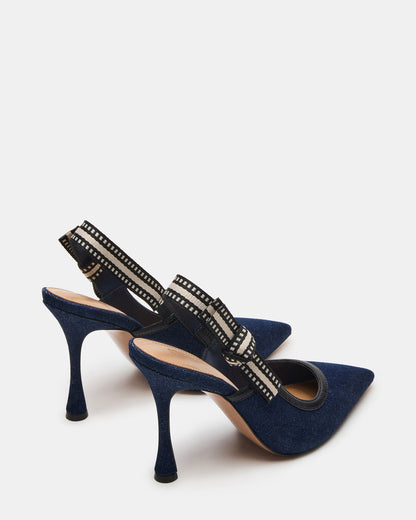 BRI Dark Denim Slingback Pump Women's Heel | Steve Madden