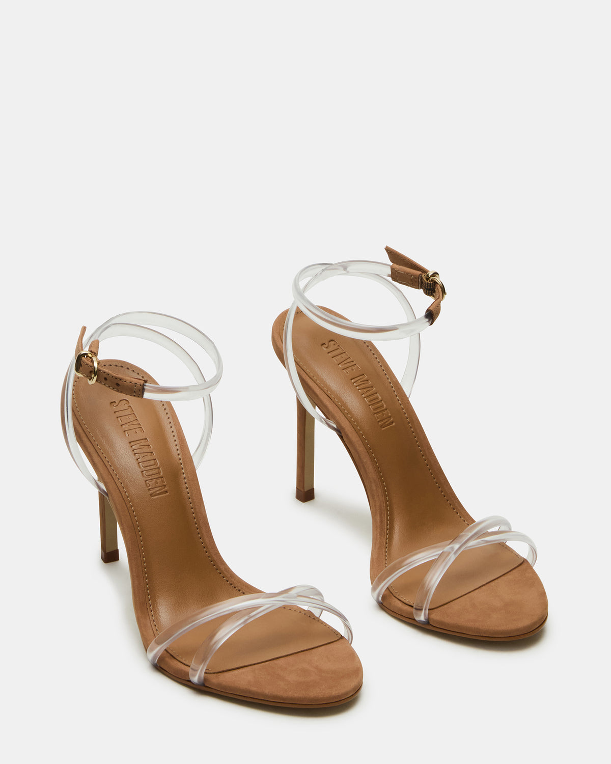 JYPSEY Clear Strappy Stiletto Women's Heel | Steve Madden