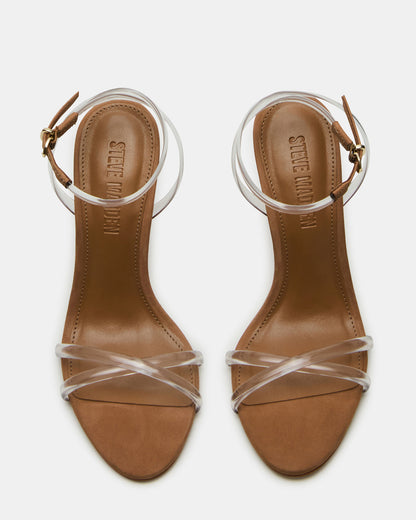 JYPSEY Clear Strappy Stiletto Women's Heel | Steve Madden