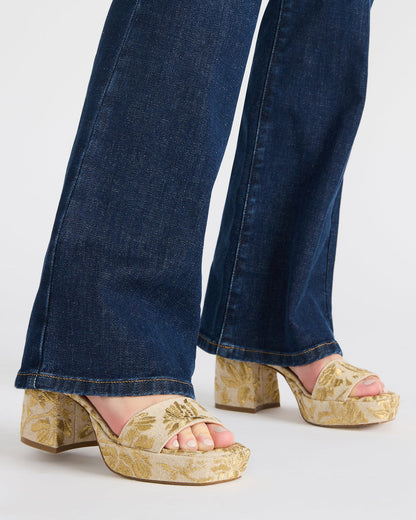 MERCERR Gold Multi Women's Platform Block Heel | Steve Madden