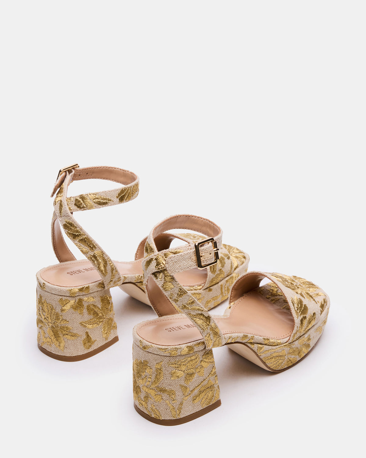 MERCERR Gold Multi Women's Platform Block Heel | Steve Madden