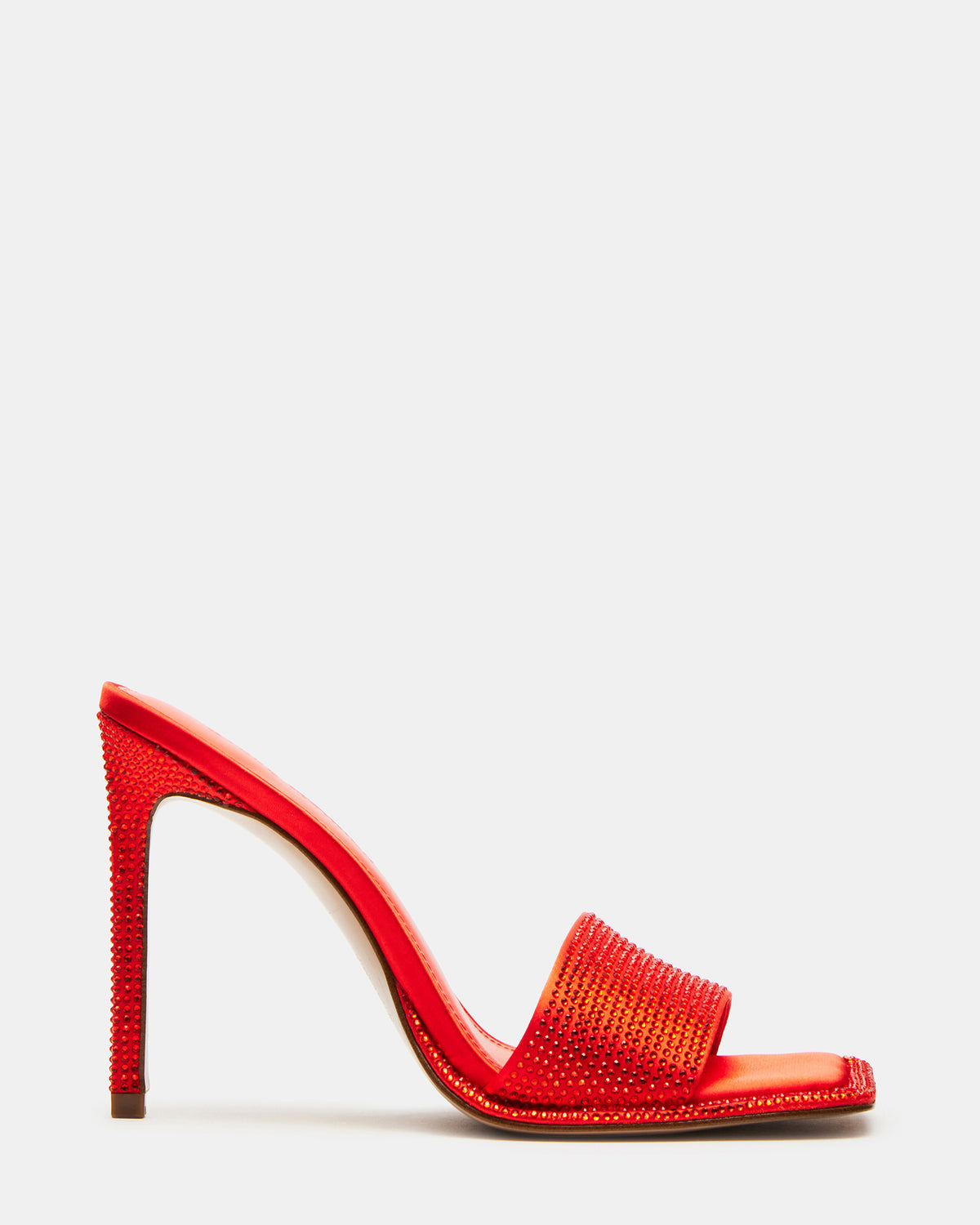YARA Orange Women's Square-Toe Mule Heel | Steve Madden
