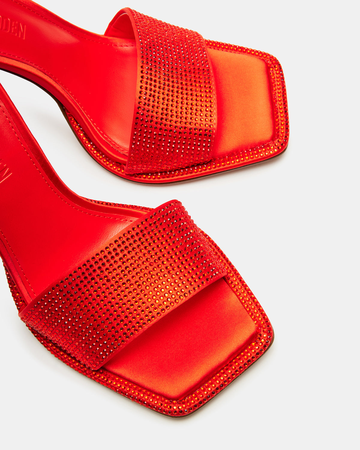 YARA Orange Women's Square-Toe Mule Heel | Steve Madden