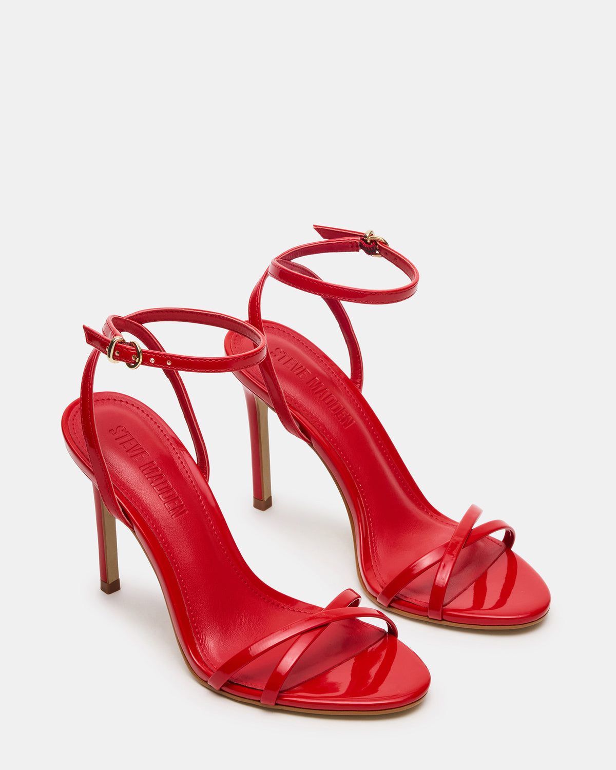 JYPSEY Red Patent Strappy Stiletto Women's Heel | Steve Madden