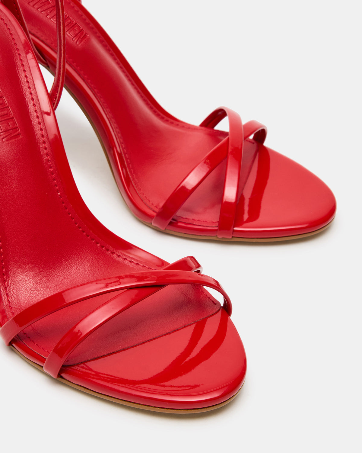 JYPSEY Red Patent Strappy Stiletto Women's Heel | Steve Madden