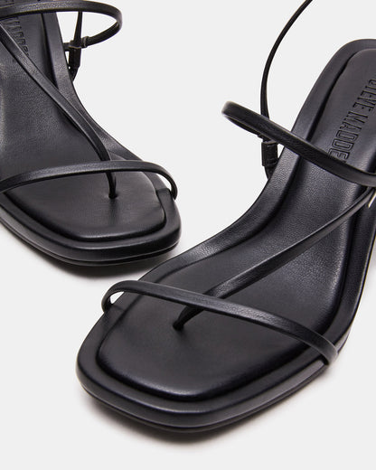 DIORA Black Women's Strappy Square-Toe Heel | Steve Madden