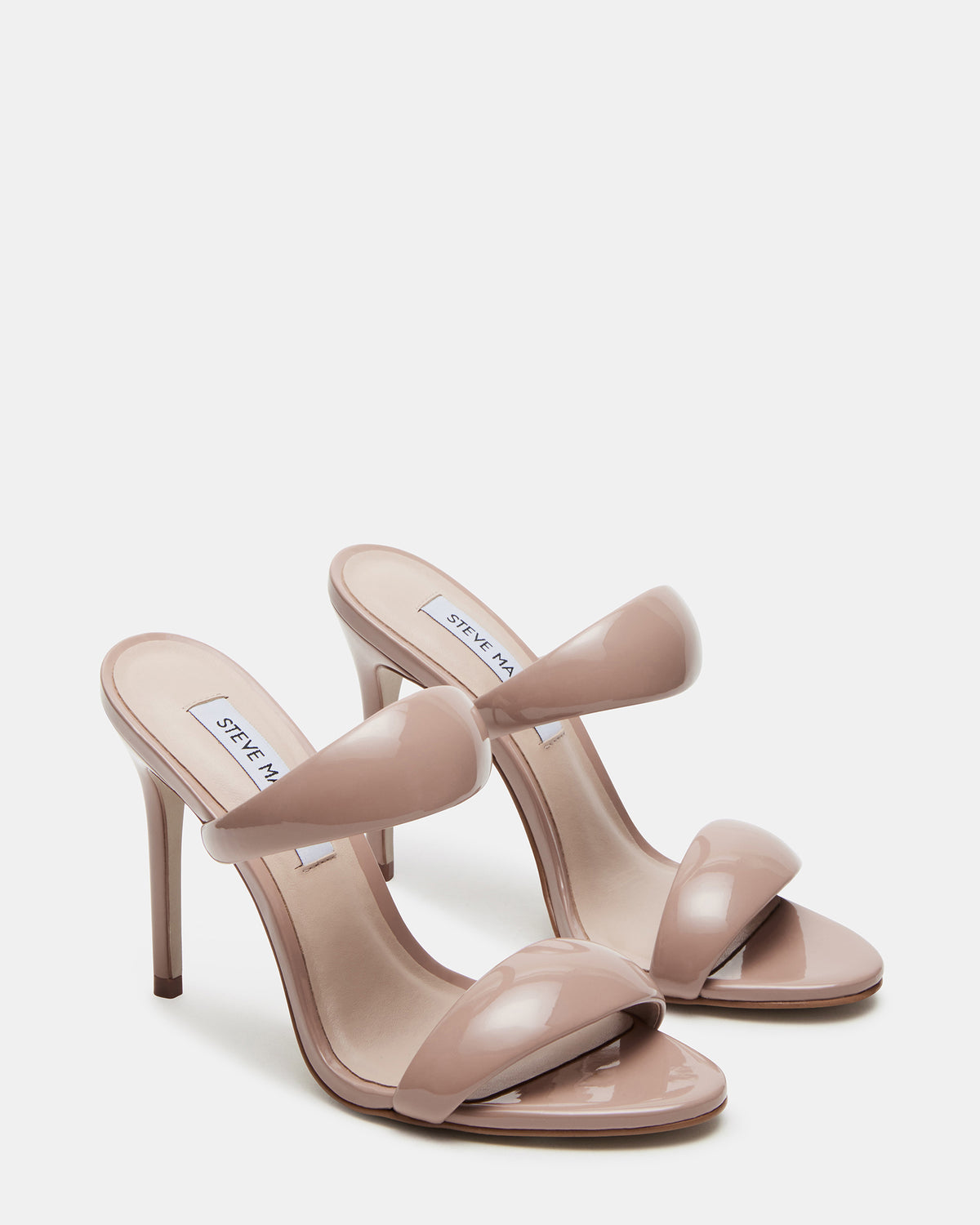 SATURN Blush Patent Stiletto Mule Women's Heel | Steve Madden