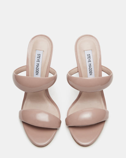 SATURN Blush Patent Stiletto Mule Women's Heel | Steve Madden