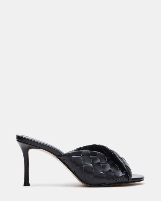 KOUTURE Black Stiletto Mule Heel | Women's Heels | Steve Madden