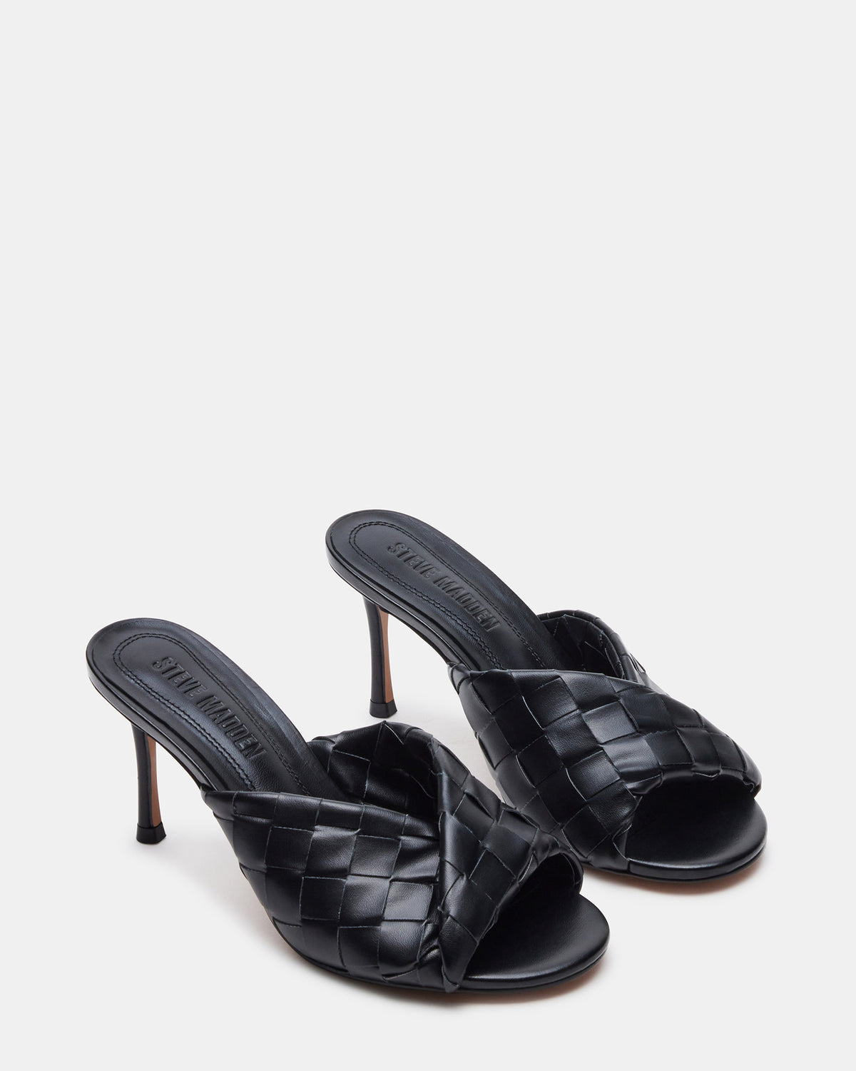 KOUTURE Black Stiletto Mule Heel | Women's Heels | Steve Madden