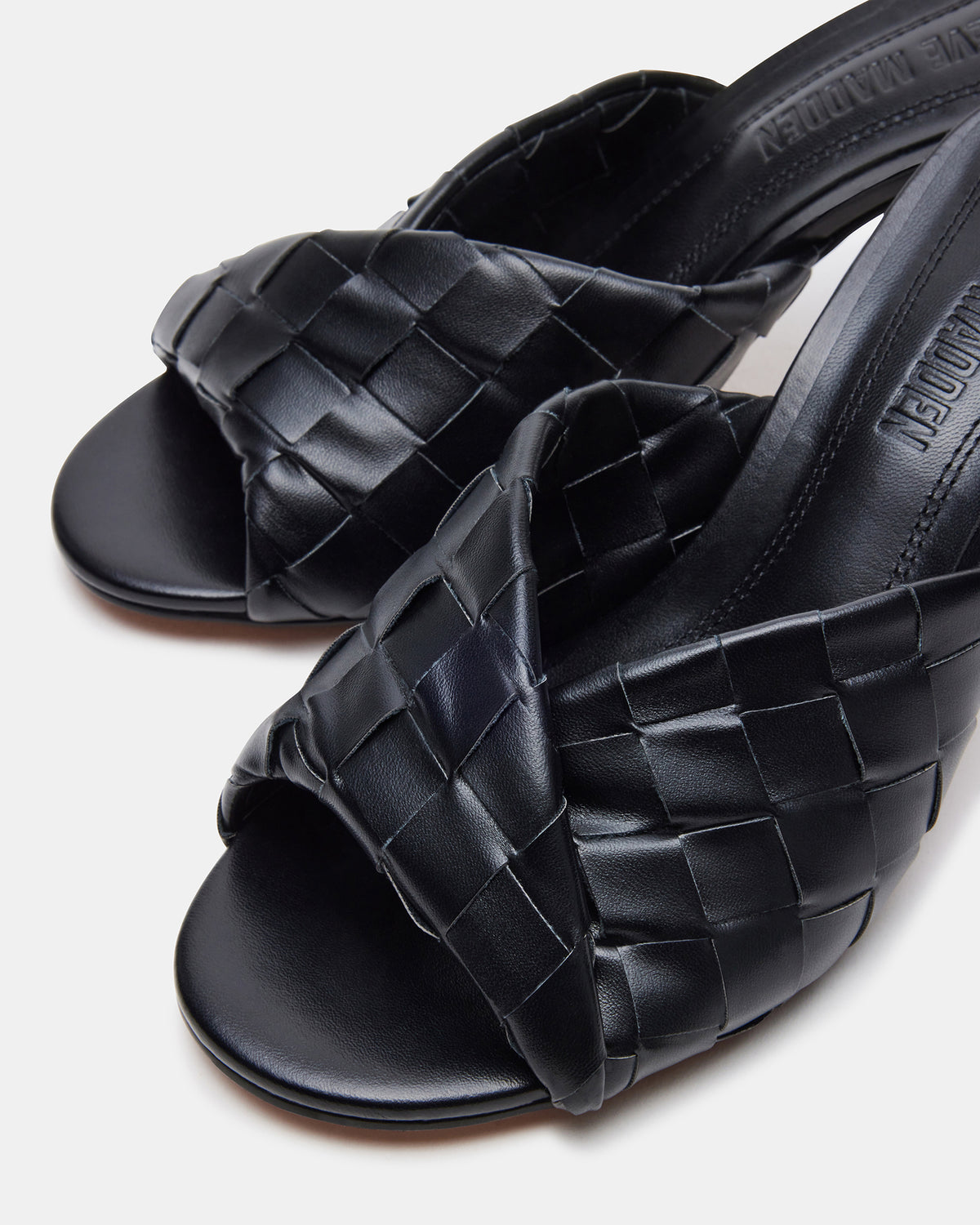KOUTURE Black Stiletto Mule Heel | Women's Heels | Steve Madden