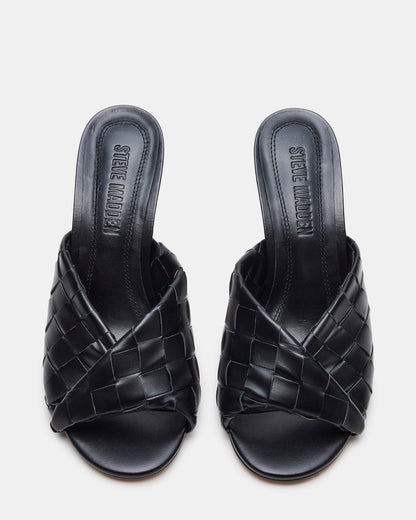KOUTURE Black Stiletto Mule Heel | Women's Heels | Steve Madden
