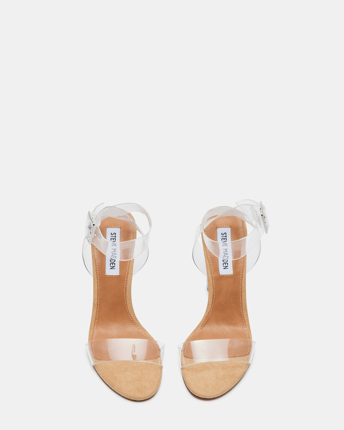 CLEARER Clear Heels | Women's Clear Block Heel | Steve Madden
