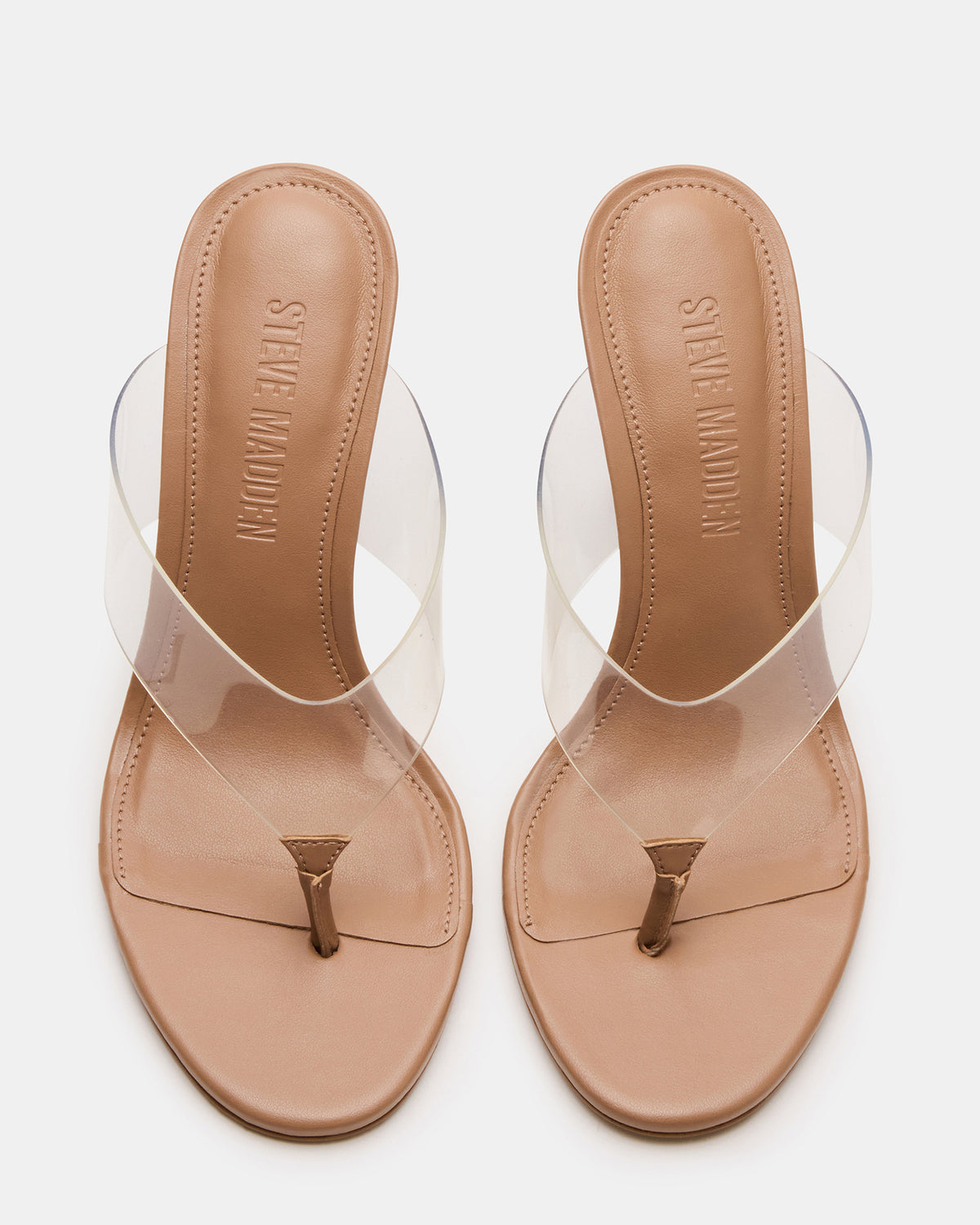 SABINE Clear Thong Mule Heel Women's Heel | Steve Madden