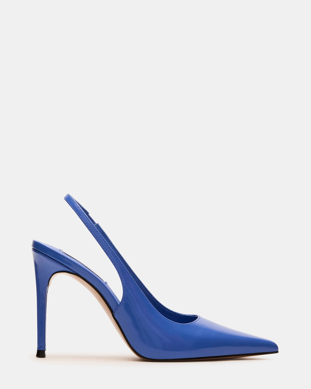 REYES Blue Leather Slingback Stiletto Pointed-Toe Pump Women's Heel | Steve Madden