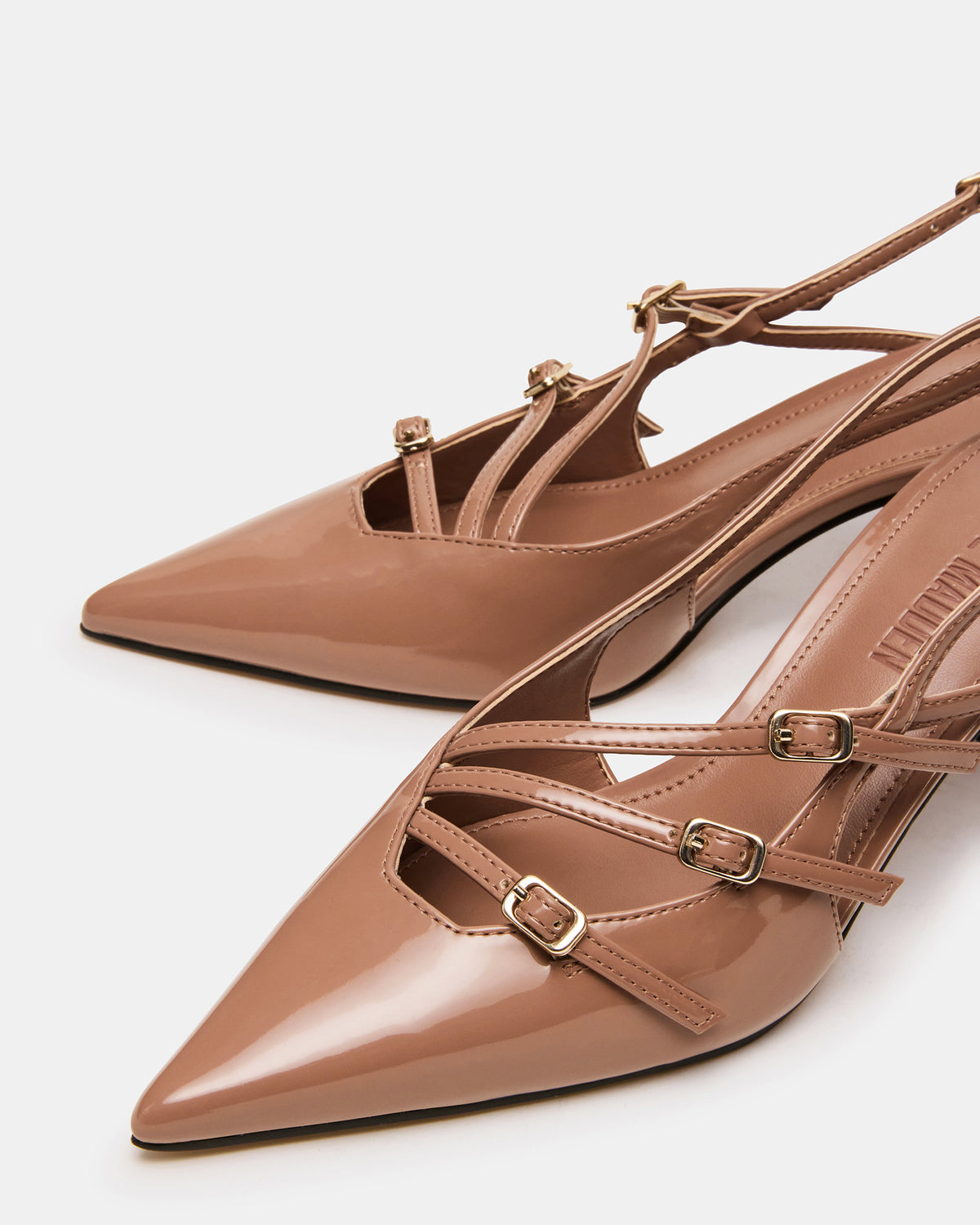 LIANA Mocha Women's Slingback Pointed-Toe Low Heel | Steve Madden