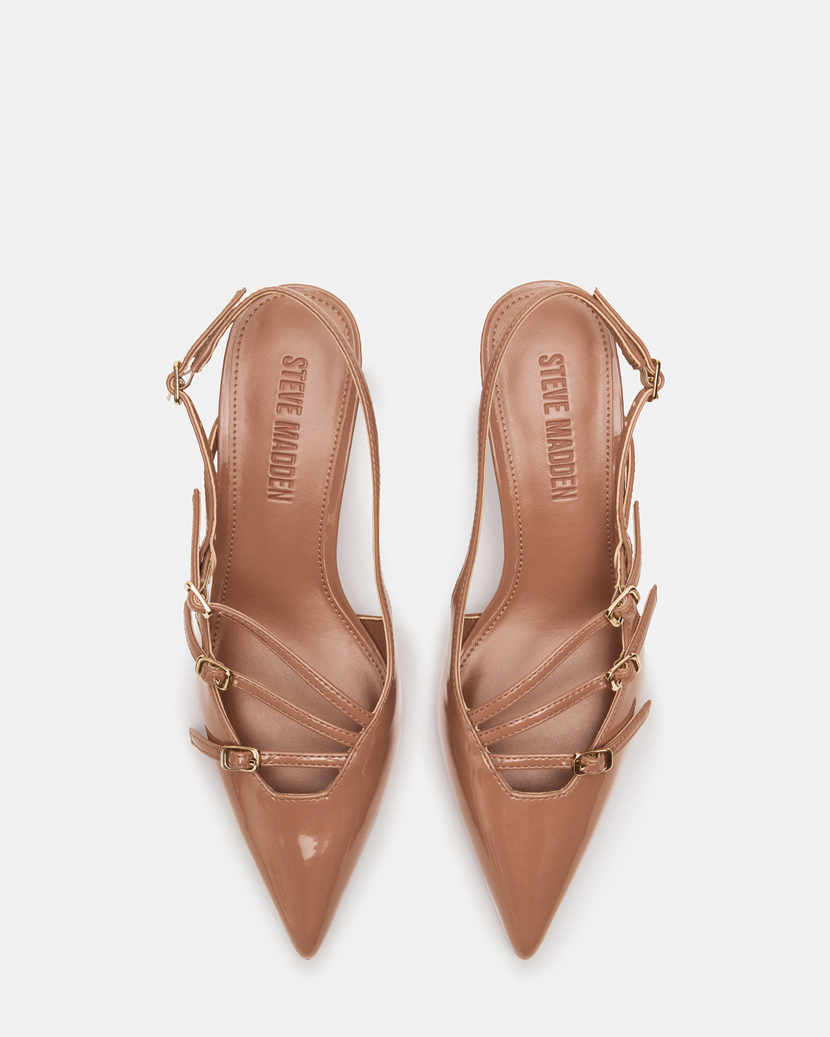 LIANA Mocha Women's Slingback Pointed-Toe Low Heel | Steve Madden