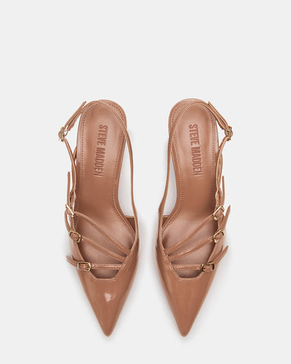 LIANA Mocha Women's Slingback Pointed-Toe Low Heel | Steve Madden