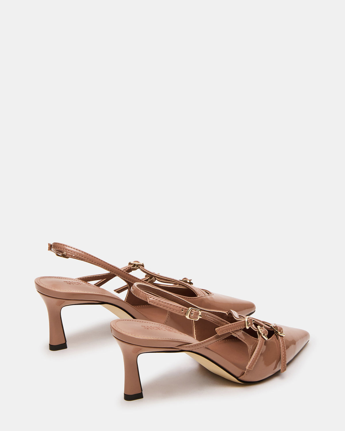 LIANA Mocha Women's Slingback Pointed-Toe Low Heel | Steve Madden