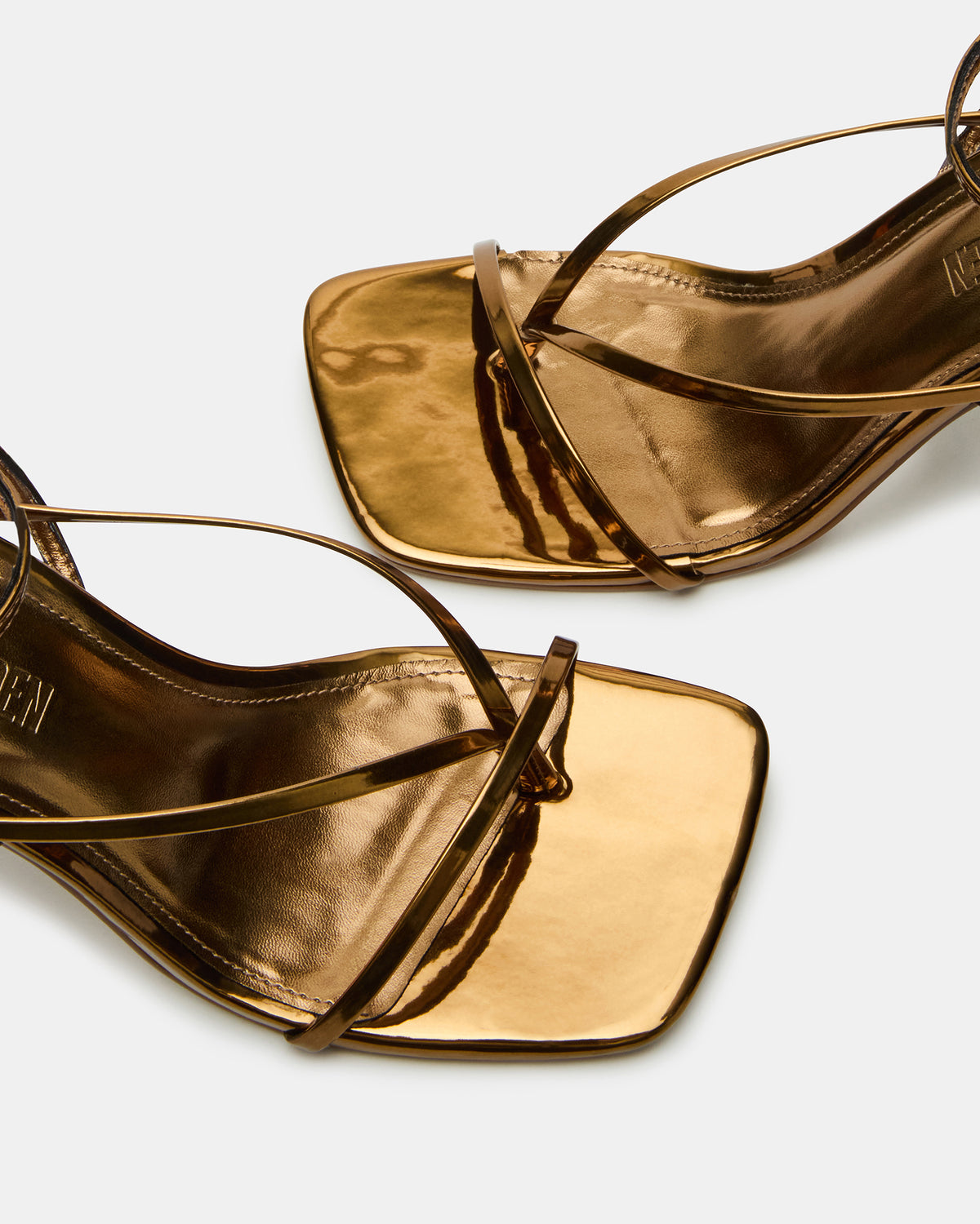 ANNIE Bronze Women's Strappy Square Toe Heel | Steve Madden
